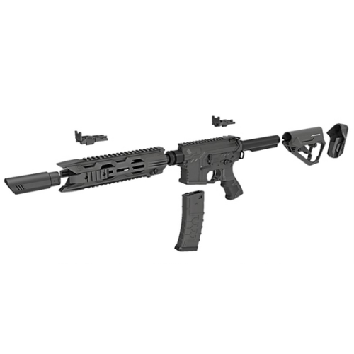 HB202 HFC Tactical AEG Airsoft Rifle Black Red