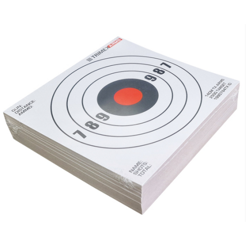 TRIMEX ARMS PACK OF 100 Card Targets 14cm Square White