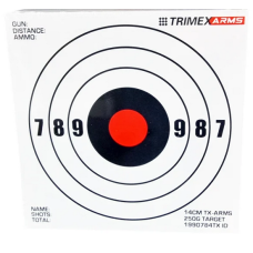 TRIMEX ARMS PACK OF 100 Card Targets 14cm Square White