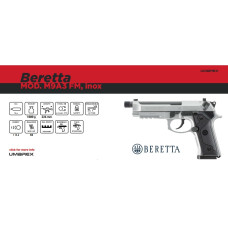 Beretta M9A3 FM iNox Co2 Air Pistol by Umarex