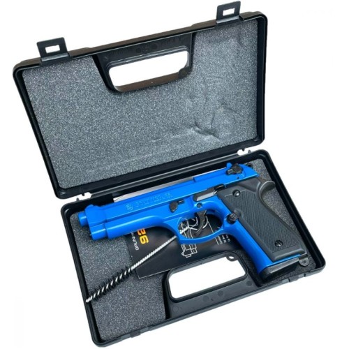 Bruni Beretta 92 8mm Black/Blue Blank Firing Pistol