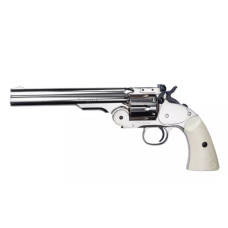ASG Schofield .177 Pellet Revolver in Silver Chrome
