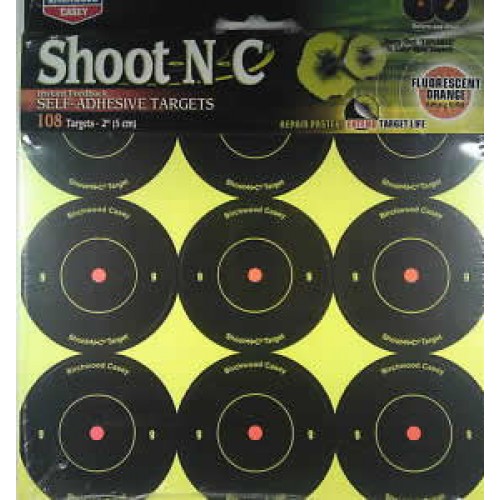 Birchwood Casey Shoot N C Targets 2" round  Qty 108