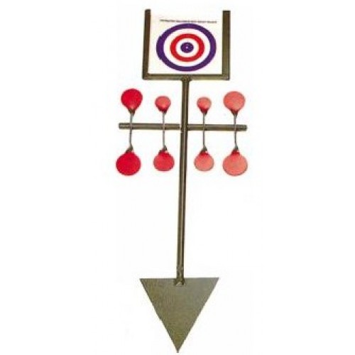 Bisley Metal Target Spinners Red Set