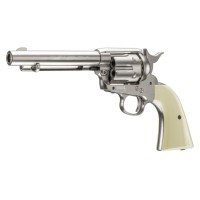 Umarex Nickle Chrome Colt 45 PeaceMaker Revolver Steel BB