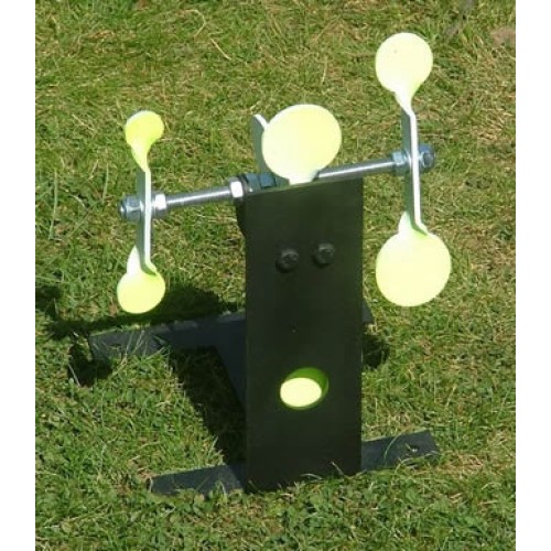 Cordless Resetting airgun Target with spinners