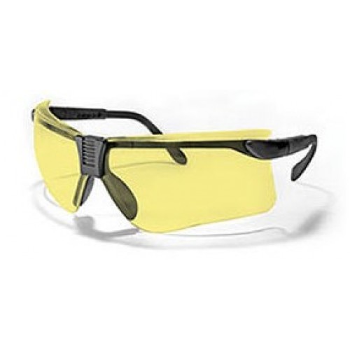 Wiley X Saber Advanced Shooting Glasses Set Advanced Grey/Light Rust/Vermillion Lens Black Frame 