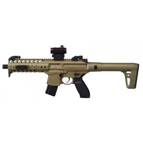 Sig Sauer MCX FDE With Sig 20R Red Dot Semi Auto Lead Pellet Air Rifle
