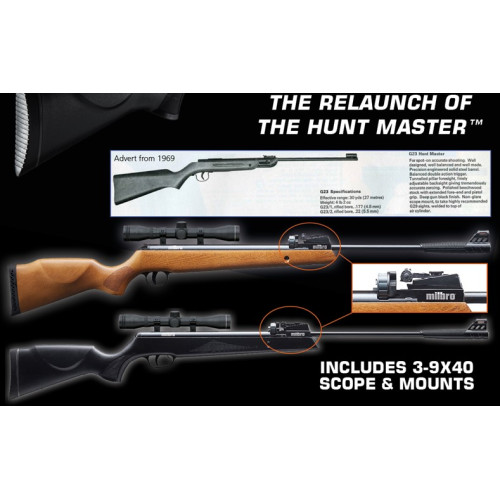 Milbro Hunt Master Multishot Spring Powered Air Rifle Synthetic