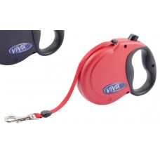Retractable Extendable Dog Lead Red