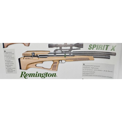 Remington Spirit X Bullpup Style PCP Air Rifle Beech Stock