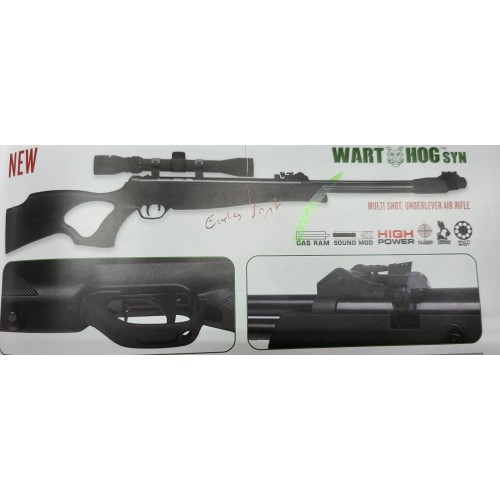 Remington Wart Hog Synthetic Underlever Gas Ram Air Rifle 8857