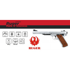 Ruger Mark IV Stainless 177 Pellet Pistol