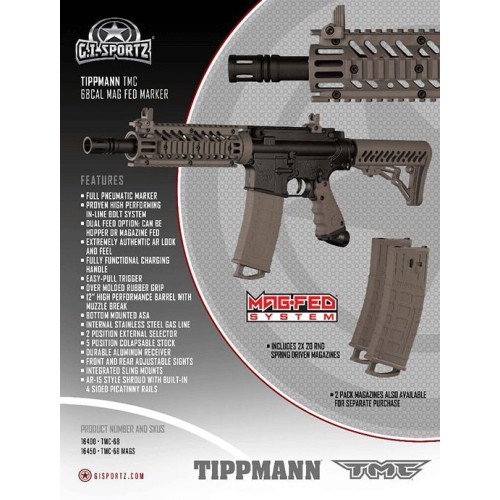 Paintball Marker Gun - Tippmann TMC 68 Cal Mag Fed Marker