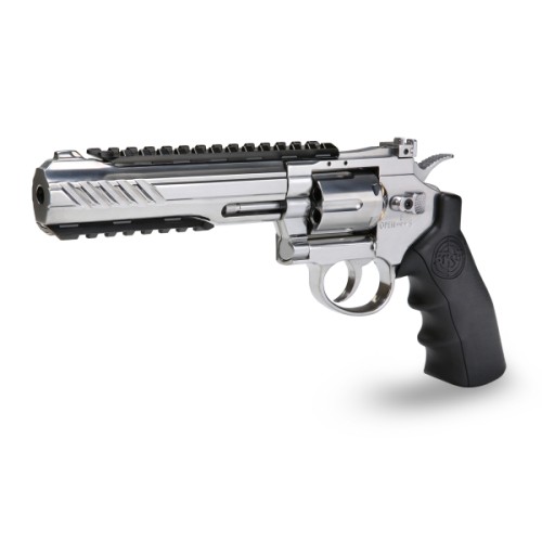 KLI Titan 6 Inch Chrome Revolver Dual Ammo 