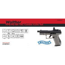 Walther PPQ M2 Q4 TAC Combo 4.6in Set Air Pistol