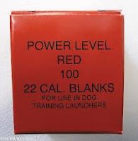 22 Dog Training Dummy Launcher Blanks - Red High Power