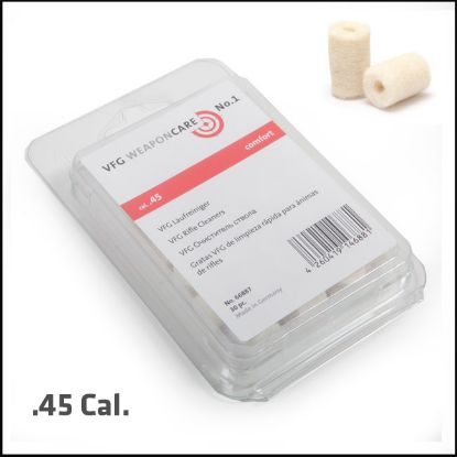 Picture of 45 Cal VFG Barrel Cleaning Felts Wads for (Box of 30)