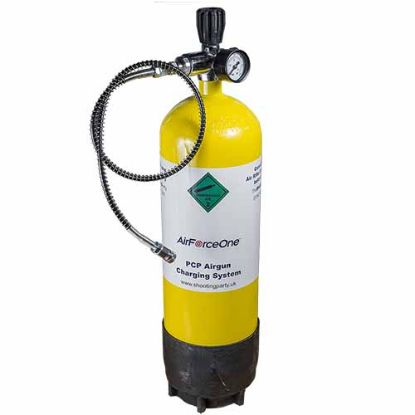 Picture of 7 Ltr Chinese Airgun Filling Bottle Cylinder with Gun Valve and Gauge 