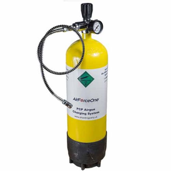 Picture of 7 Ltr Chinese Airgun Filling Bottle Cylinder with Gun Valve and Gauge 