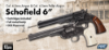 Picture of ASG Schofield No.3 Black Aged Finish .177 Pellet Revolver