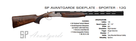 Picture of ATA Avantgarde Sideplate 12g Sporting Shotgun