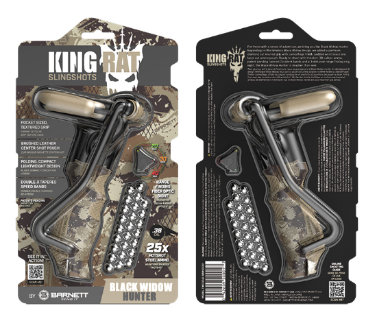 Picture of Barnett Black Widow Hunter Catapult Slingshot