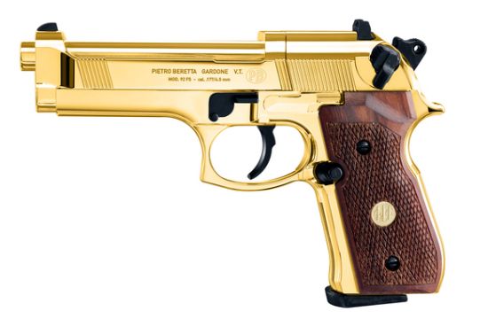 Picture of Beretta 92FS 24 Carat Gold-Plated Wooden Grips