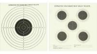 Bisley Double Sided Card Targets 14cm x 14cm (50) 5 Targets
