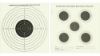 Picture of Bisley Double Sided Card Targets 14cm x 14cm (50) 5 Targets