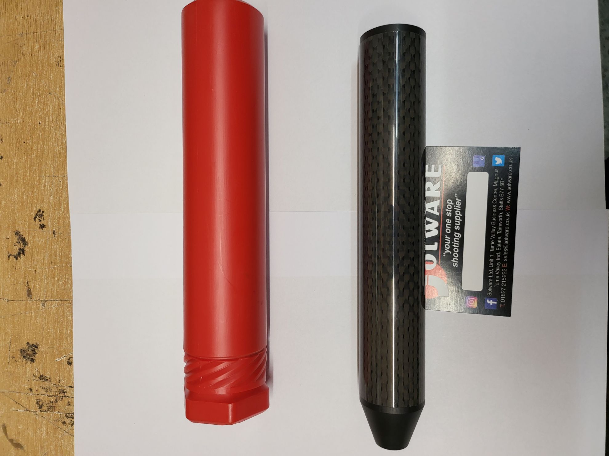 Carbon Fibre Look Silencer Moderator. Solware Ltd.