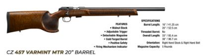 Picture of CZ457 Varmint MTR 22lr