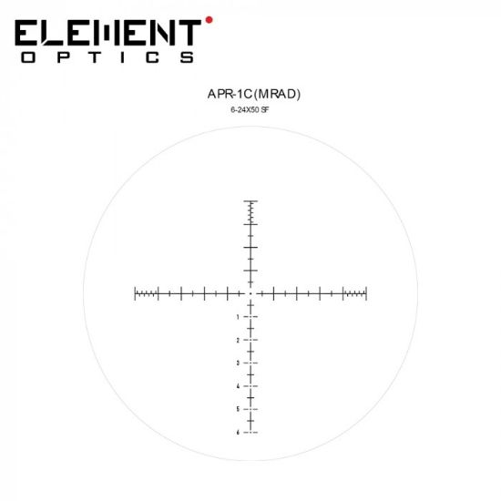 Picture of ELEMENT OPTICS HELIX 6-24X50 FFP APR-1C MRAD