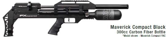 Picture of FX Maverick Compact Black 300cc Carbon Fiber Bottle