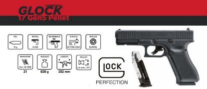 Picture of Glock 17 Gen 5 177 Pellet Pistol