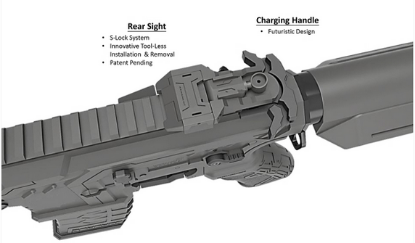 Picture of HB202 HFC Tactical AEG Airsoft Rifle Black Red