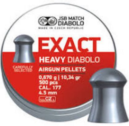 Picture of JSB Exact Heavy 177 4.51 Lead Pellets x 10 Tins