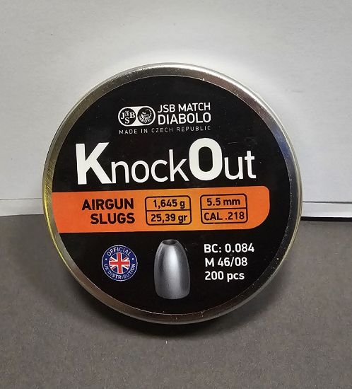 Picture of JSB Knockout Slugs .22 25.39gr (.218) QTY 200