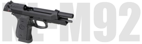 Picture of KL M92 Black Blowback 4.5mm BB Air Pistol