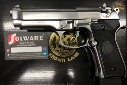 Picture of KL M92 Polished Chrome Blowback 4.5 air pistol