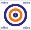 Picture of Milbro SPARE CARD TARGETS (100) Red White & Blue ( 17cm x 17cm )