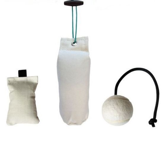 Picture of Puppy 1/2 lb White Dummy Tennis Ball Small dummy Pack