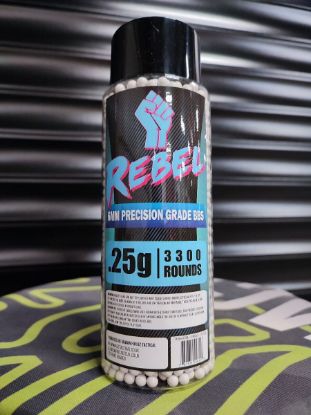Picture of Rebel Precision 6mm BBs 3300ct Bottle - 0.25g
