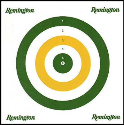 Picture of Remington High Quality 17cm x 17cm Cardstock Targets