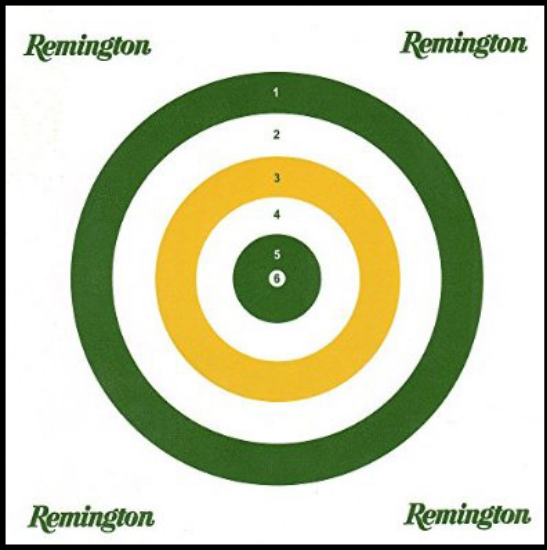 Picture of Remington High Quality 17cm x 17cm Cardstock Targets