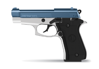 Picture of Retay 84 FS Chrome/Blue 9MM P.A.K