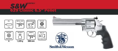 Picture of S&W 629 6.5" 177 Lead Pellet Revolver