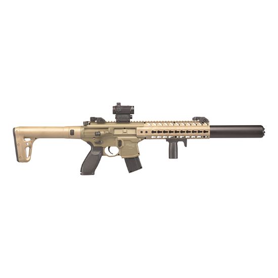 Picture of Sig Sauer MCX FDE With Sig 20R Red Dot Semi Auto Lead Pellet Air Rifle