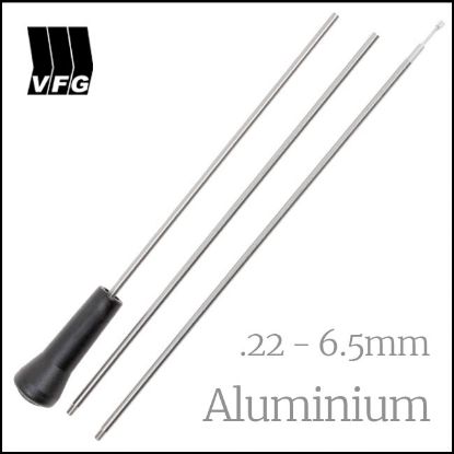 Picture of VFG Aluminum 22 - 6.5mm 3 Piece Cleaning Rod with Adaptor