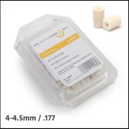 Picture of VFG Barrel Cleaning Felts for 4mm - 4.5mm - 17 - 177 (Box of 100)